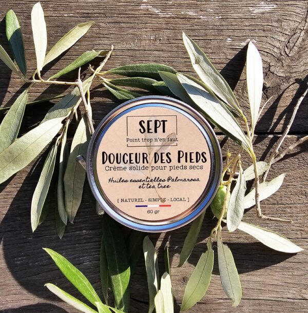 Baume solide -  Huile d'olive française - Pieds secs - 50g