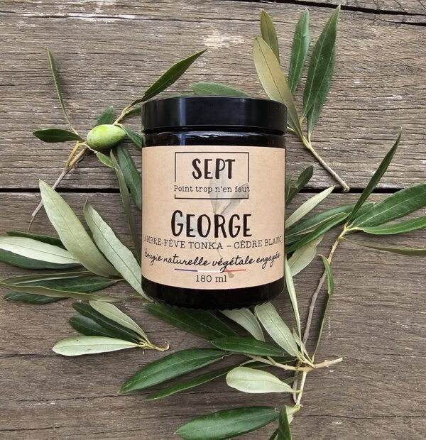 Bougie naturelle - [Ambre.Tonka.Cèdre] - george - 180ml
