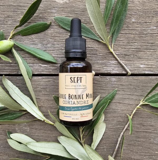 Huile visage - [ Coriandre française ] - Pour toutes les peaux - 30ml
